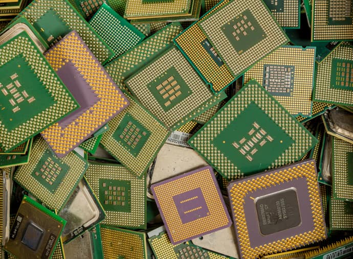Pile of CPUs